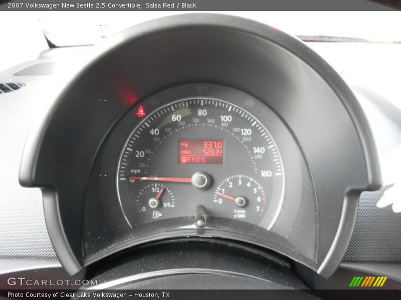 Salsa Red / Black 2007 Volkswagen New Beetle 2.5 Convertible