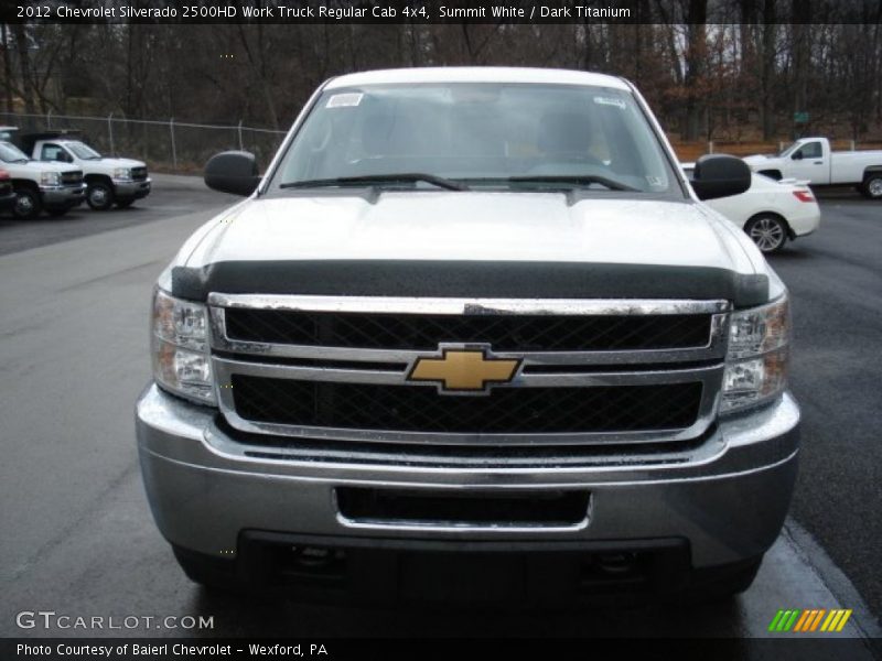 Summit White / Dark Titanium 2012 Chevrolet Silverado 2500HD Work Truck Regular Cab 4x4