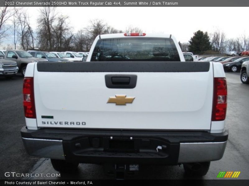 Summit White / Dark Titanium 2012 Chevrolet Silverado 2500HD Work Truck Regular Cab 4x4