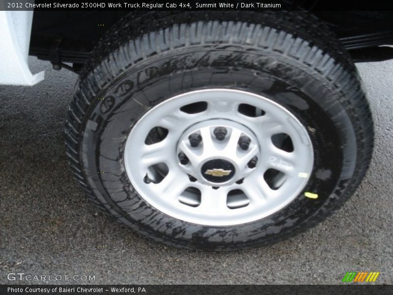 Summit White / Dark Titanium 2012 Chevrolet Silverado 2500HD Work Truck Regular Cab 4x4