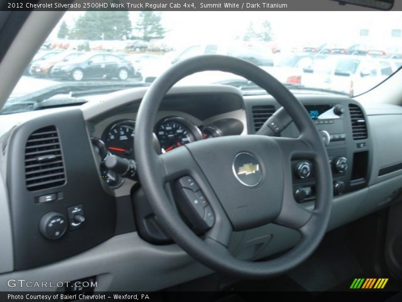 Summit White / Dark Titanium 2012 Chevrolet Silverado 2500HD Work Truck Regular Cab 4x4