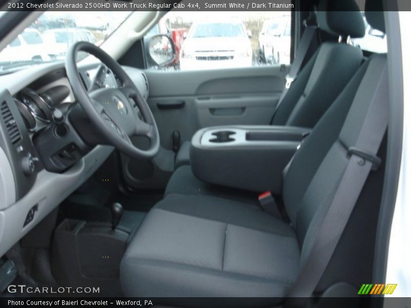 Summit White / Dark Titanium 2012 Chevrolet Silverado 2500HD Work Truck Regular Cab 4x4