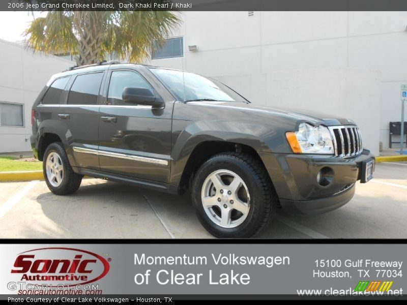 Dark Khaki Pearl / Khaki 2006 Jeep Grand Cherokee Limited