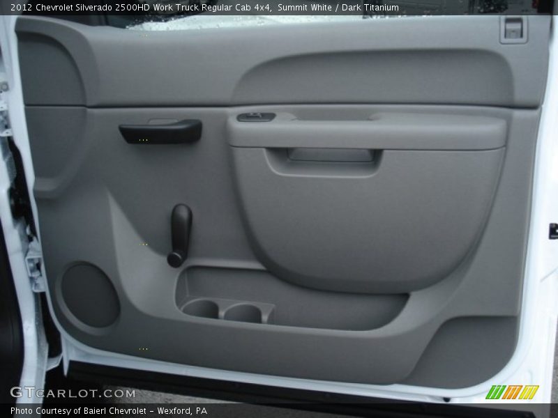 Summit White / Dark Titanium 2012 Chevrolet Silverado 2500HD Work Truck Regular Cab 4x4