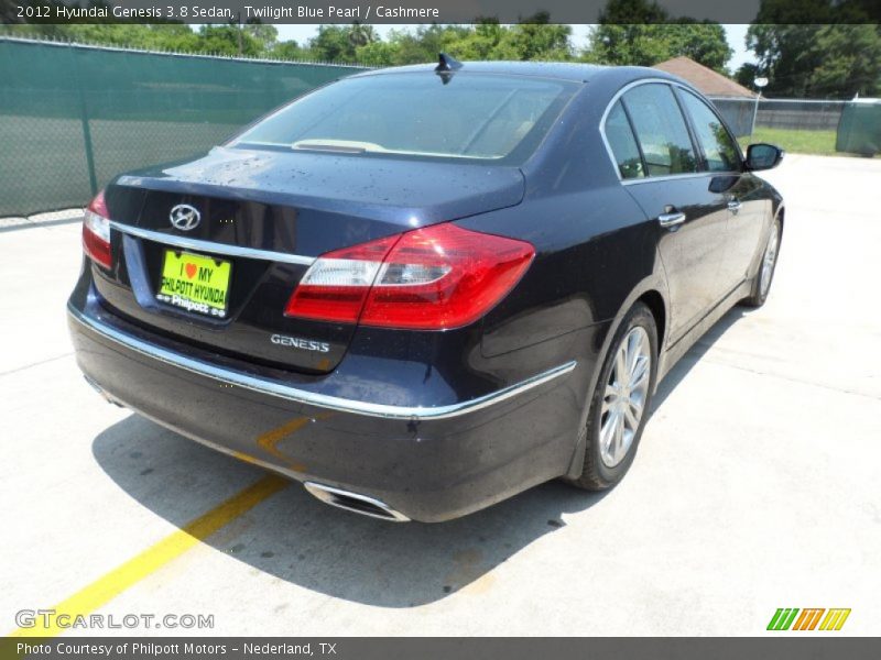 Twilight Blue Pearl / Cashmere 2012 Hyundai Genesis 3.8 Sedan