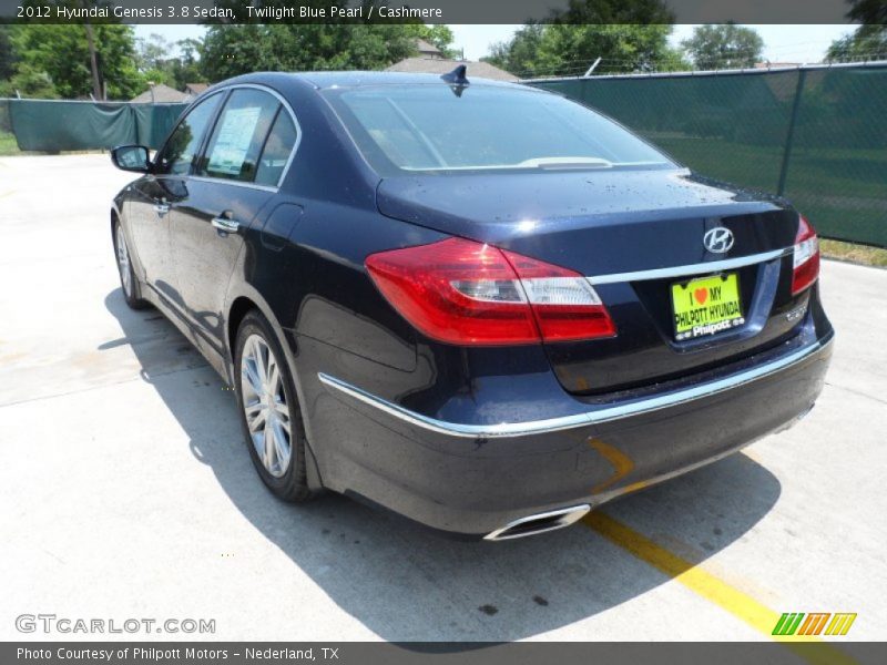 Twilight Blue Pearl / Cashmere 2012 Hyundai Genesis 3.8 Sedan