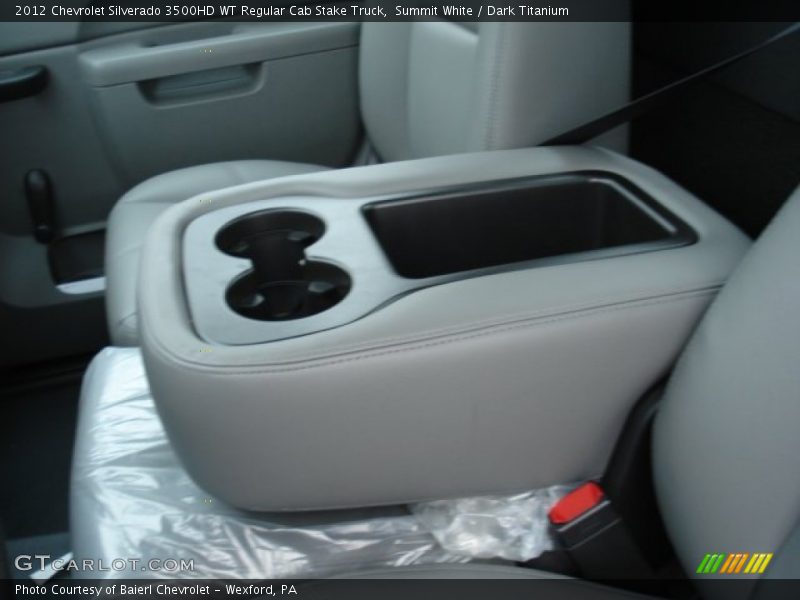 Summit White / Dark Titanium 2012 Chevrolet Silverado 3500HD WT Regular Cab Stake Truck
