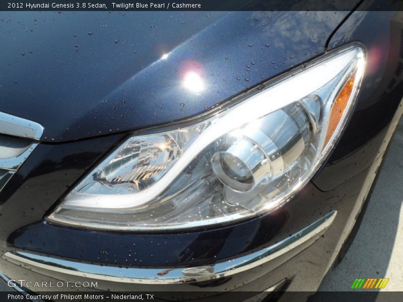 Twilight Blue Pearl / Cashmere 2012 Hyundai Genesis 3.8 Sedan