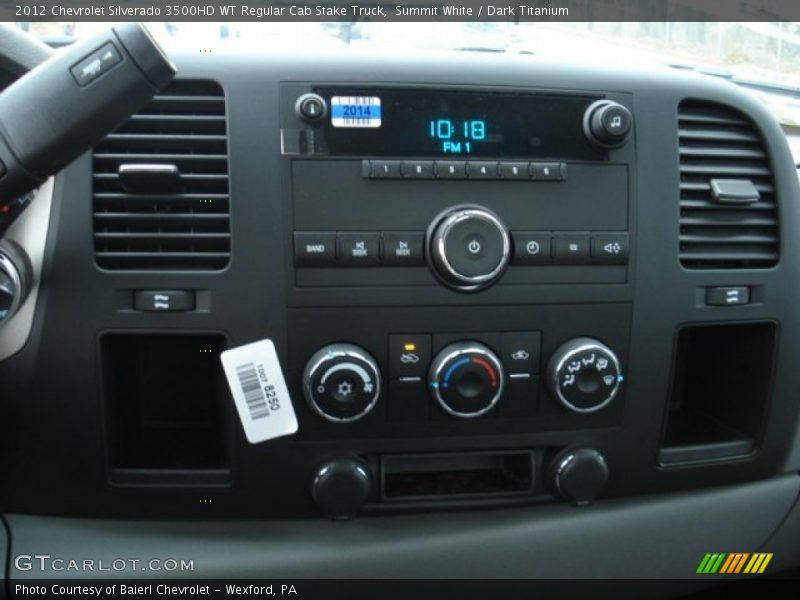 Summit White / Dark Titanium 2012 Chevrolet Silverado 3500HD WT Regular Cab Stake Truck