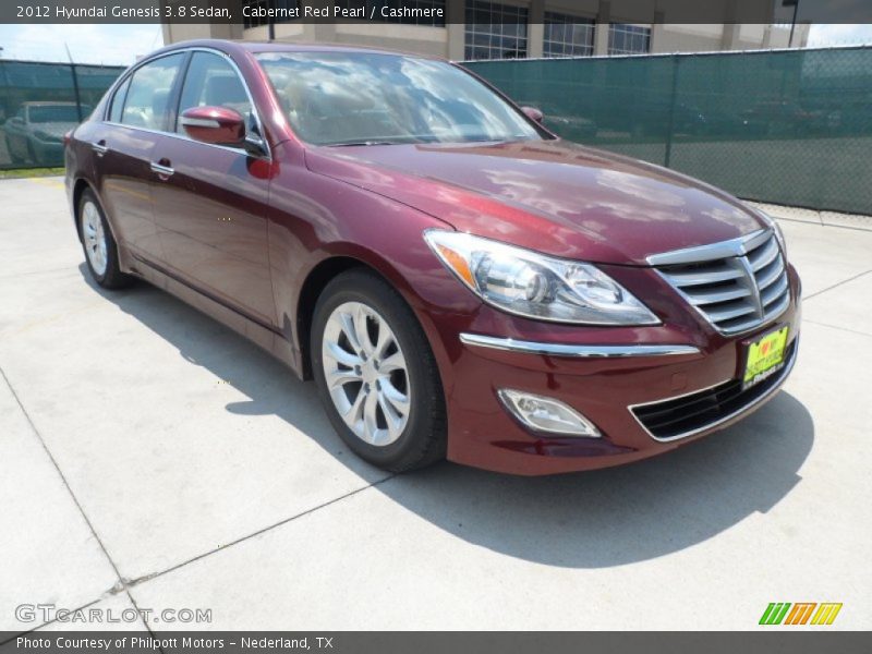 Cabernet Red Pearl / Cashmere 2012 Hyundai Genesis 3.8 Sedan