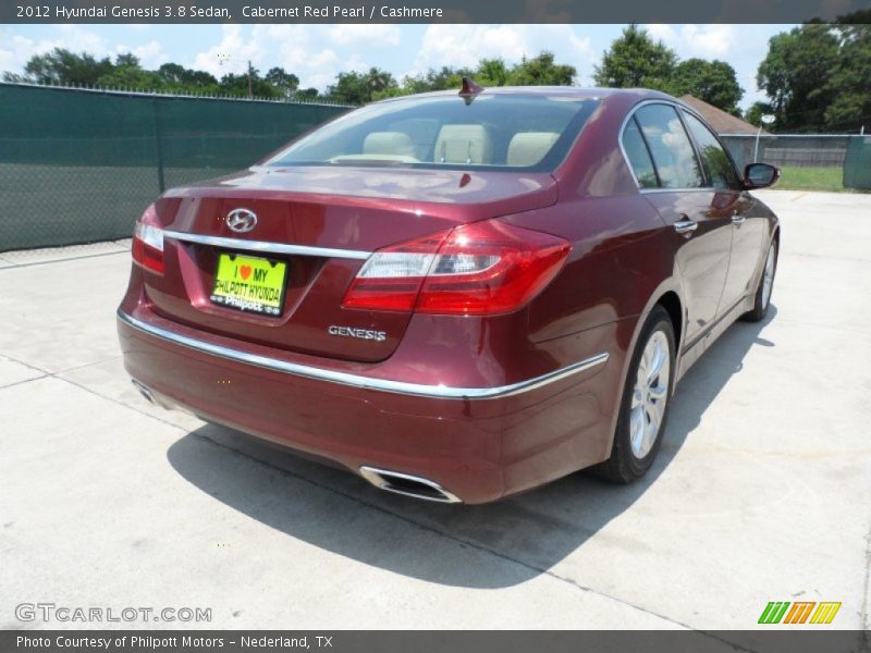 Cabernet Red Pearl / Cashmere 2012 Hyundai Genesis 3.8 Sedan