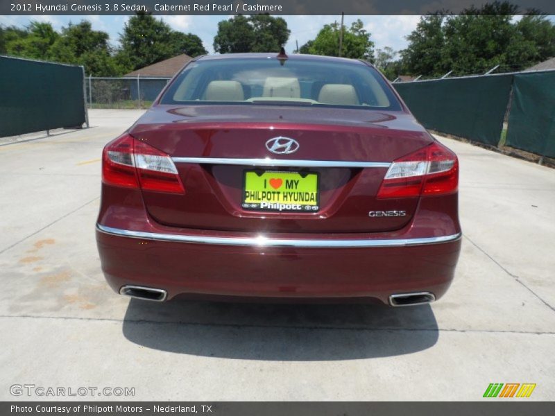 Cabernet Red Pearl / Cashmere 2012 Hyundai Genesis 3.8 Sedan