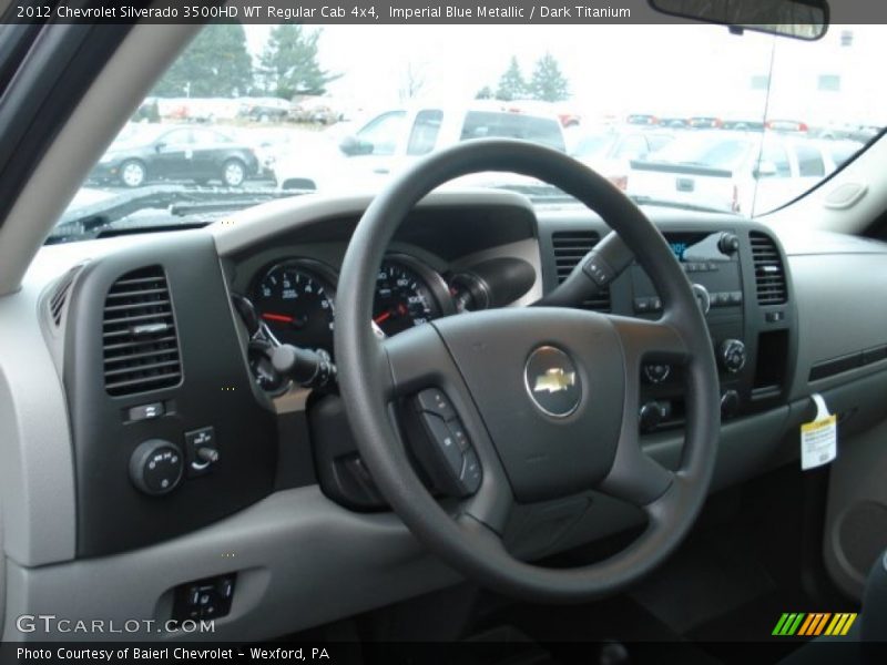 Imperial Blue Metallic / Dark Titanium 2012 Chevrolet Silverado 3500HD WT Regular Cab 4x4