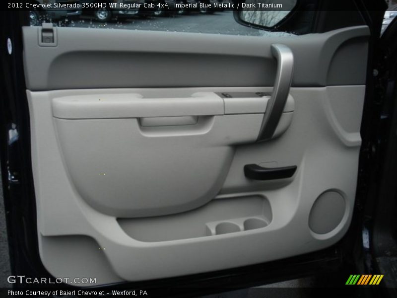 Imperial Blue Metallic / Dark Titanium 2012 Chevrolet Silverado 3500HD WT Regular Cab 4x4