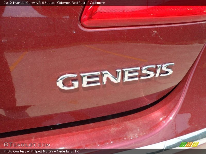 Cabernet Red Pearl / Cashmere 2012 Hyundai Genesis 3.8 Sedan