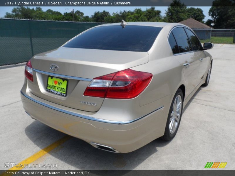 Champagne Beige Metallic / Cashmere 2012 Hyundai Genesis 3.8 Sedan