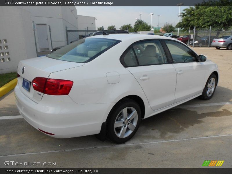 Candy White / Cornsilk Beige 2012 Volkswagen Jetta TDI Sedan