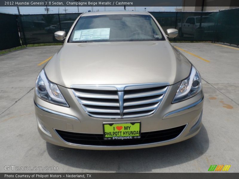 Champagne Beige Metallic / Cashmere 2012 Hyundai Genesis 3.8 Sedan