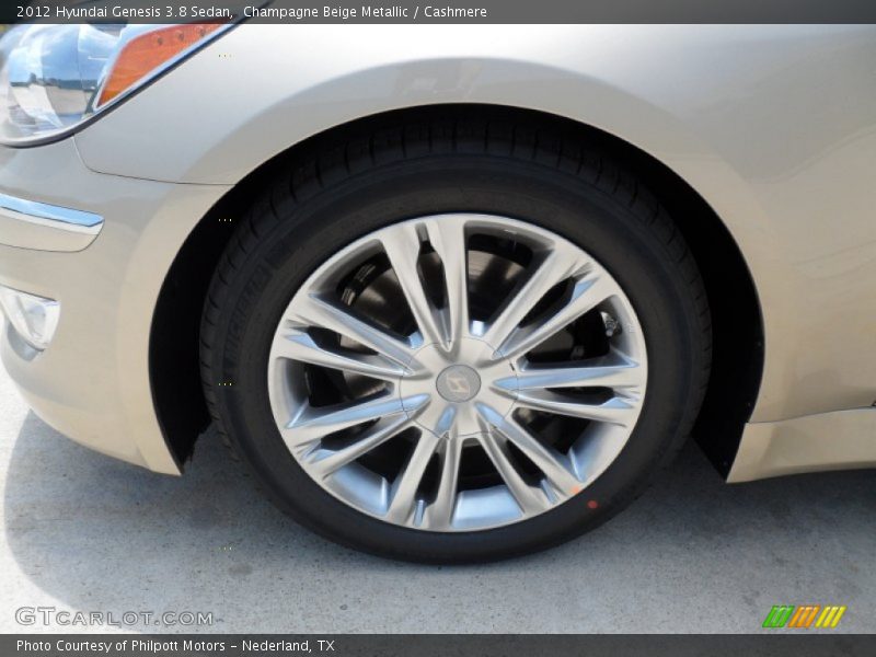 Champagne Beige Metallic / Cashmere 2012 Hyundai Genesis 3.8 Sedan