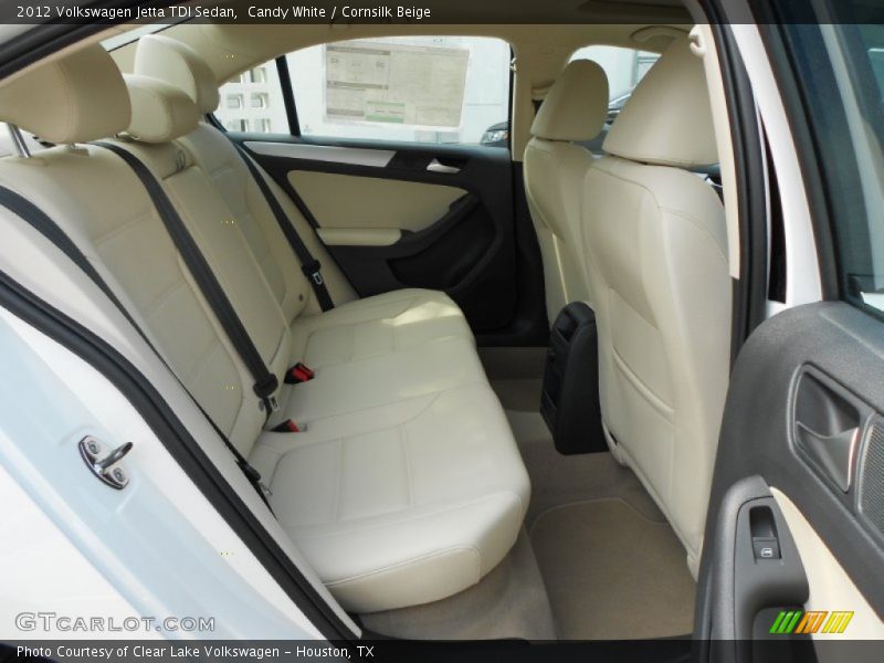 Candy White / Cornsilk Beige 2012 Volkswagen Jetta TDI Sedan