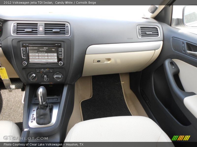 Candy White / Cornsilk Beige 2012 Volkswagen Jetta TDI Sedan