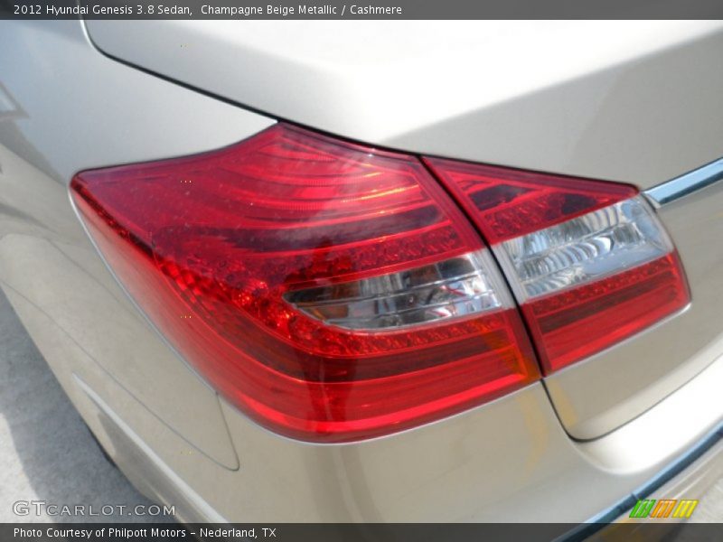 Champagne Beige Metallic / Cashmere 2012 Hyundai Genesis 3.8 Sedan