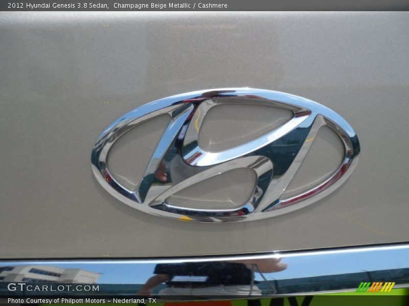 Champagne Beige Metallic / Cashmere 2012 Hyundai Genesis 3.8 Sedan