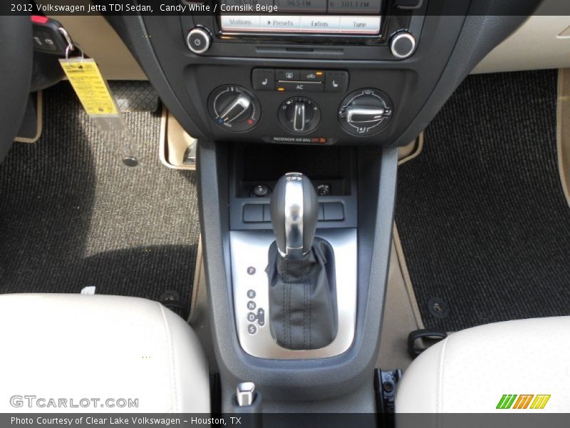 Candy White / Cornsilk Beige 2012 Volkswagen Jetta TDI Sedan
