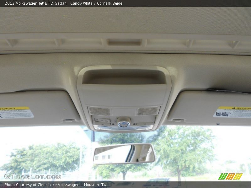 Candy White / Cornsilk Beige 2012 Volkswagen Jetta TDI Sedan