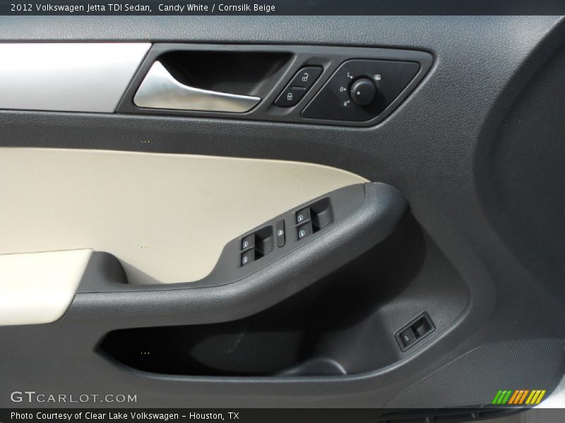 Candy White / Cornsilk Beige 2012 Volkswagen Jetta TDI Sedan