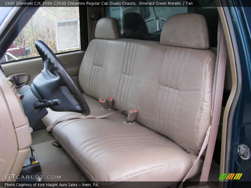 Emerald Green Metallic / Tan 1995 Chevrolet C/K 3500 C3500 Cheyenne Regular Cab Dually Chassis