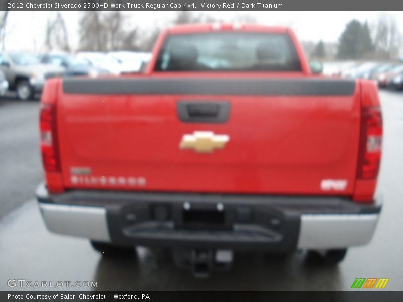 Victory Red / Dark Titanium 2012 Chevrolet Silverado 2500HD Work Truck Regular Cab 4x4