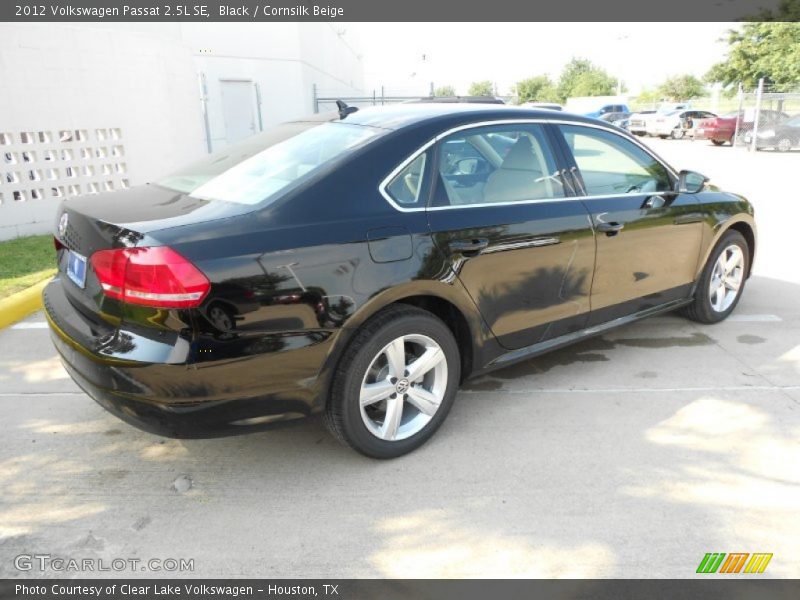 Black / Cornsilk Beige 2012 Volkswagen Passat 2.5L SE