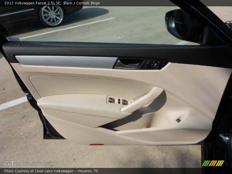 Black / Cornsilk Beige 2012 Volkswagen Passat 2.5L SE