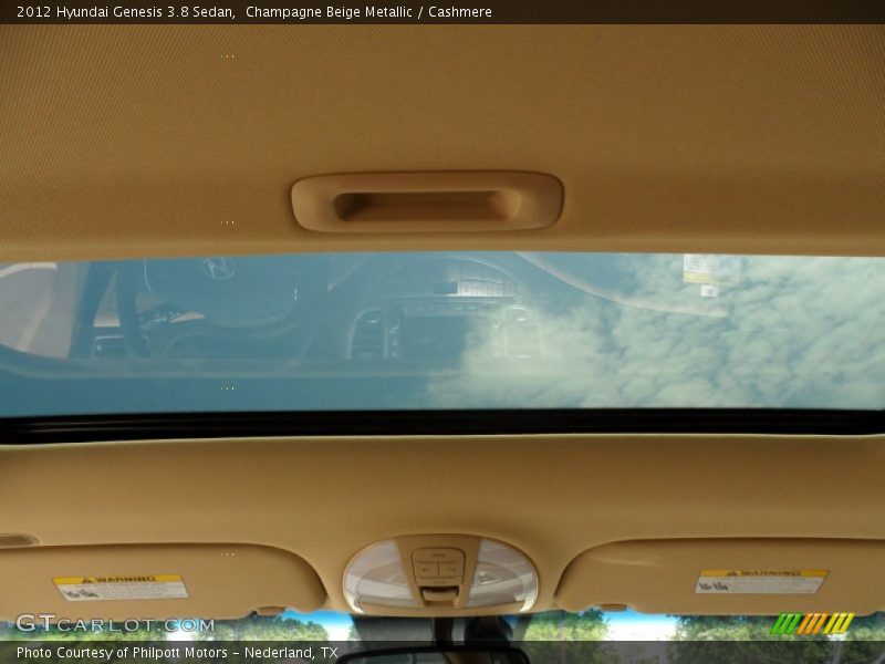 Champagne Beige Metallic / Cashmere 2012 Hyundai Genesis 3.8 Sedan
