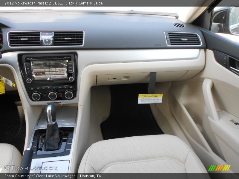 Black / Cornsilk Beige 2012 Volkswagen Passat 2.5L SE