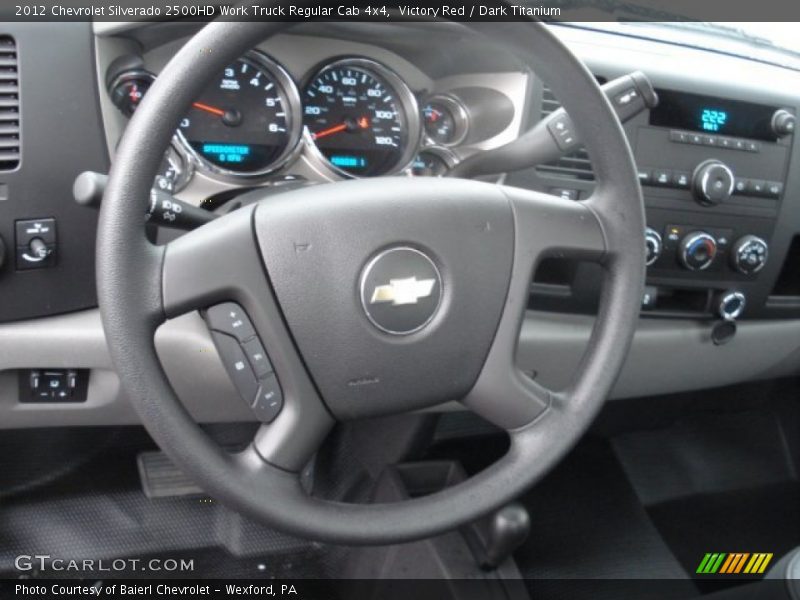 Victory Red / Dark Titanium 2012 Chevrolet Silverado 2500HD Work Truck Regular Cab 4x4