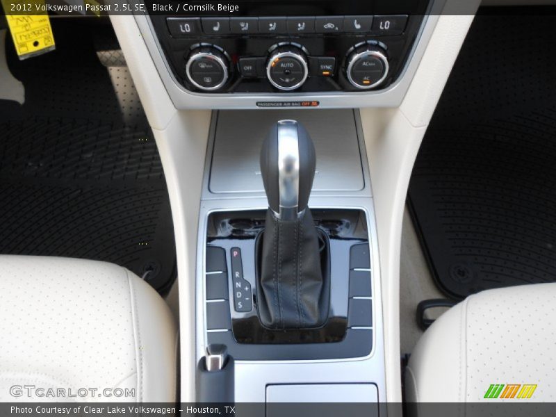 Black / Cornsilk Beige 2012 Volkswagen Passat 2.5L SE