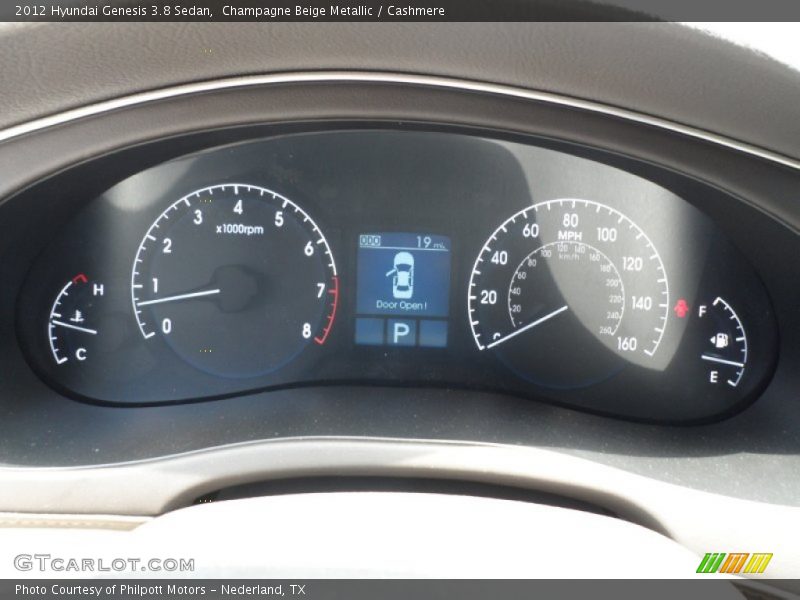 Champagne Beige Metallic / Cashmere 2012 Hyundai Genesis 3.8 Sedan