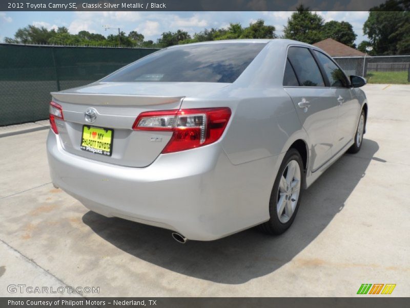 Classic Silver Metallic / Black 2012 Toyota Camry SE