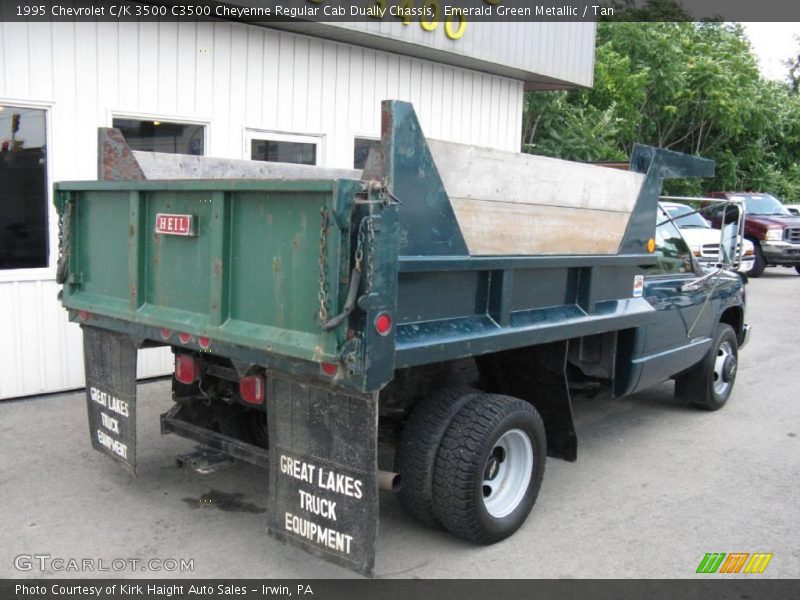Emerald Green Metallic / Tan 1995 Chevrolet C/K 3500 C3500 Cheyenne Regular Cab Dually Chassis