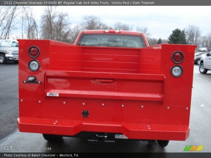 Victory Red / Dark Titanium 2012 Chevrolet Silverado 3500HD WT Regular Cab 4x4 Utility Truck