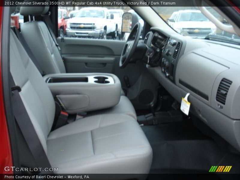 Victory Red / Dark Titanium 2012 Chevrolet Silverado 3500HD WT Regular Cab 4x4 Utility Truck