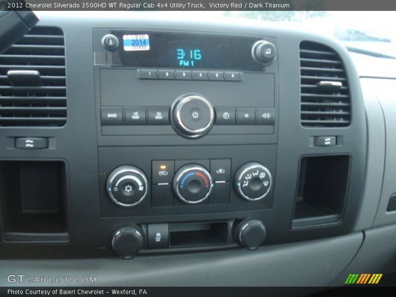 Victory Red / Dark Titanium 2012 Chevrolet Silverado 3500HD WT Regular Cab 4x4 Utility Truck