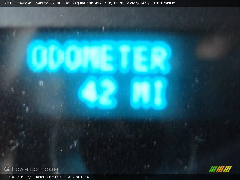 Victory Red / Dark Titanium 2012 Chevrolet Silverado 3500HD WT Regular Cab 4x4 Utility Truck