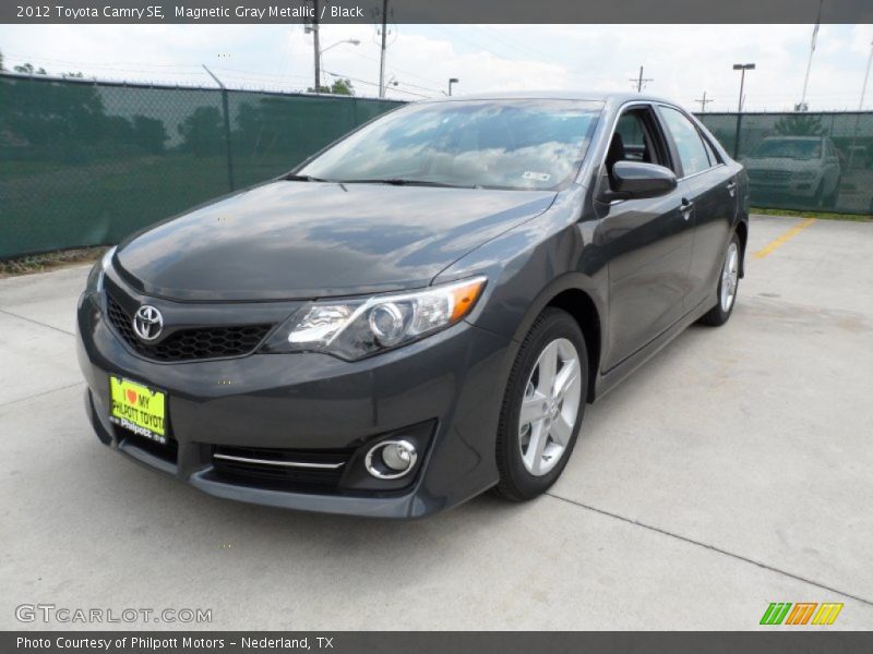 Magnetic Gray Metallic / Black 2012 Toyota Camry SE