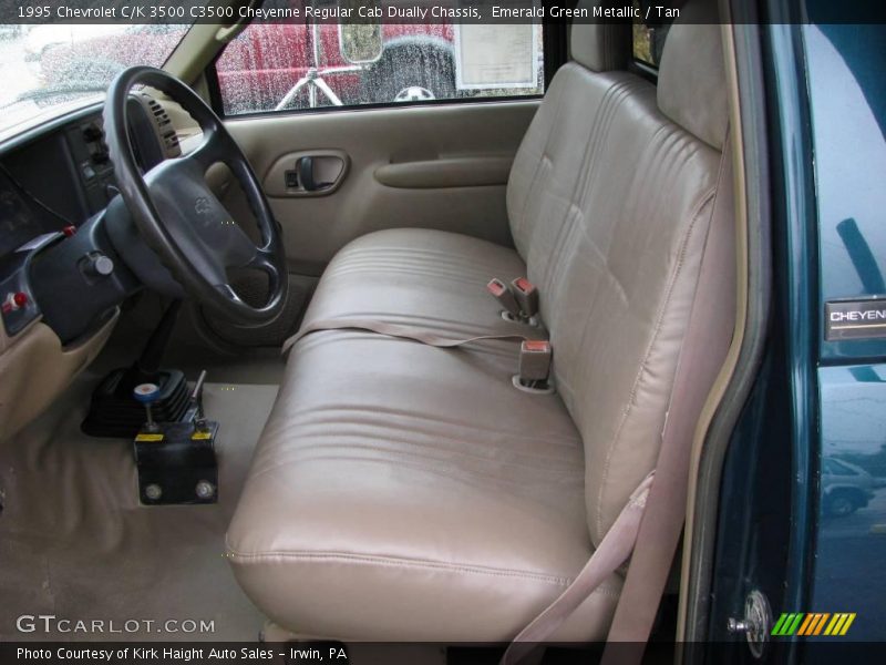 Emerald Green Metallic / Tan 1995 Chevrolet C/K 3500 C3500 Cheyenne Regular Cab Dually Chassis