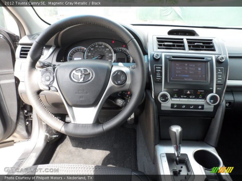 Magnetic Gray Metallic / Black 2012 Toyota Camry SE