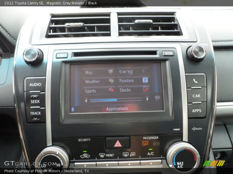 Magnetic Gray Metallic / Black 2012 Toyota Camry SE