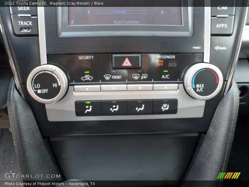 Magnetic Gray Metallic / Black 2012 Toyota Camry SE